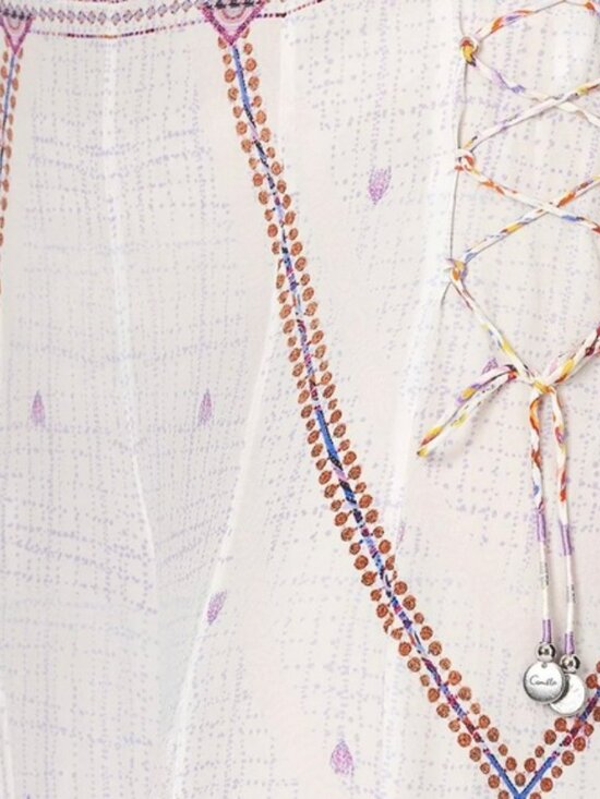 Camilla flares with lace up side, size XL, silk - Picture 3 of 8